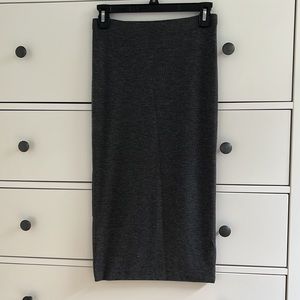 ❤️ Midi Skirt Charcoal Grey Bodycon